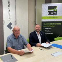 Kooperationsvereinbarung zum Glasfaserausbau mit Stadt Ruhland geschlossen
